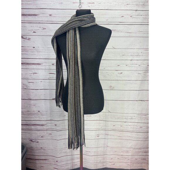 Echo Women's King Of‎ Stripes Wrap Fringed Scarf - Picture 2 of 6